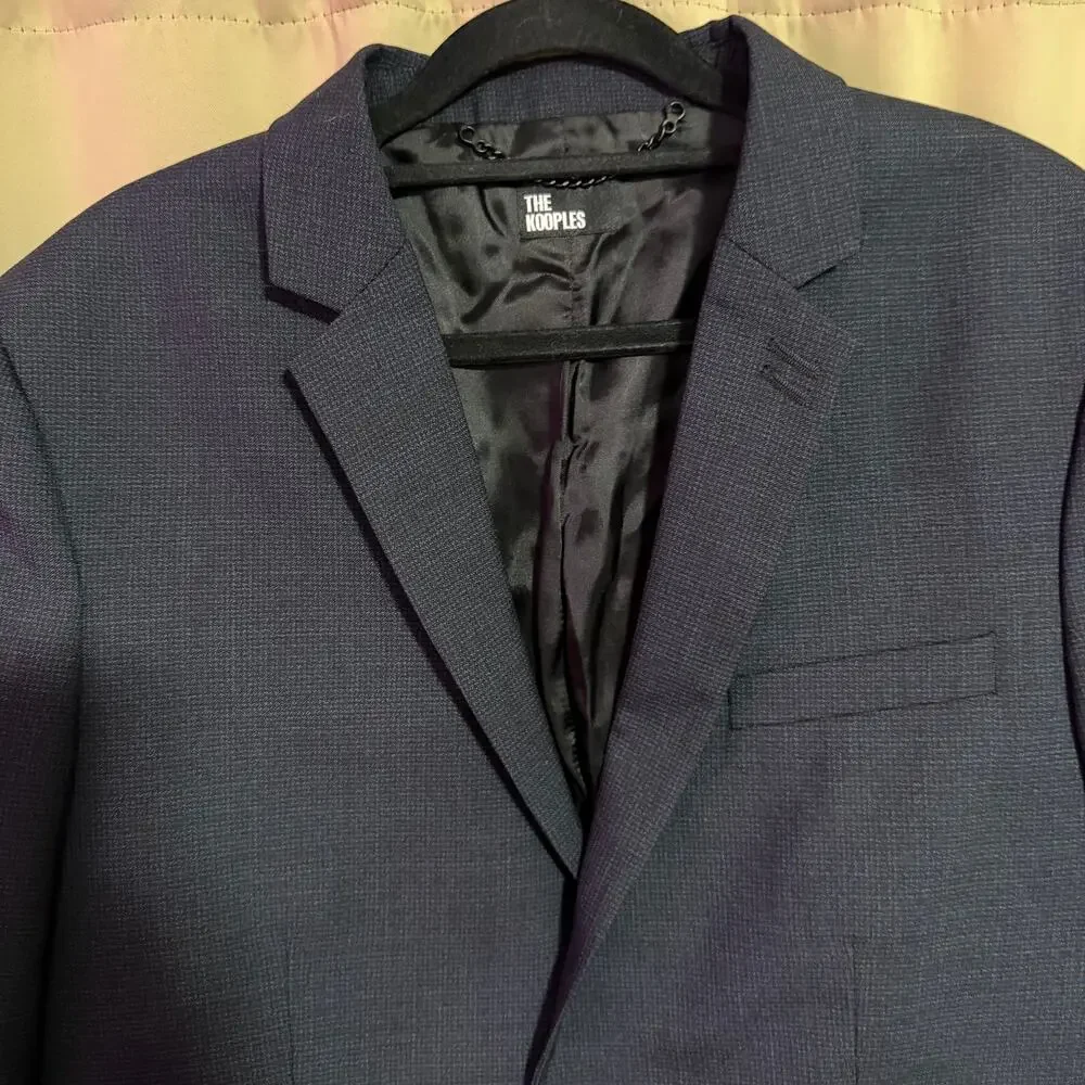 The Kooples  straight-cut single-breasted wool blazer - nav04 EU 48/ US 38